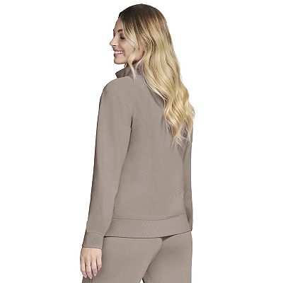 トップス Go Women's Skechers® GOLUXE Rib Quarter-Zip Pullover