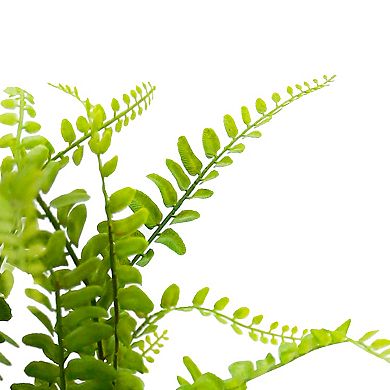 LCG 13" Artificial Fern in Ceramic Pot Table Decor