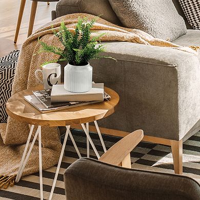 LCG 13" Artificial Fern in Ceramic Pot Table Decor