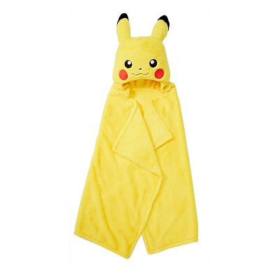 Pokemon Pikachu Hooded Throw Blanket