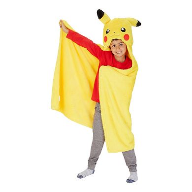 Pokemon Pikachu Hooded Throw Blanket