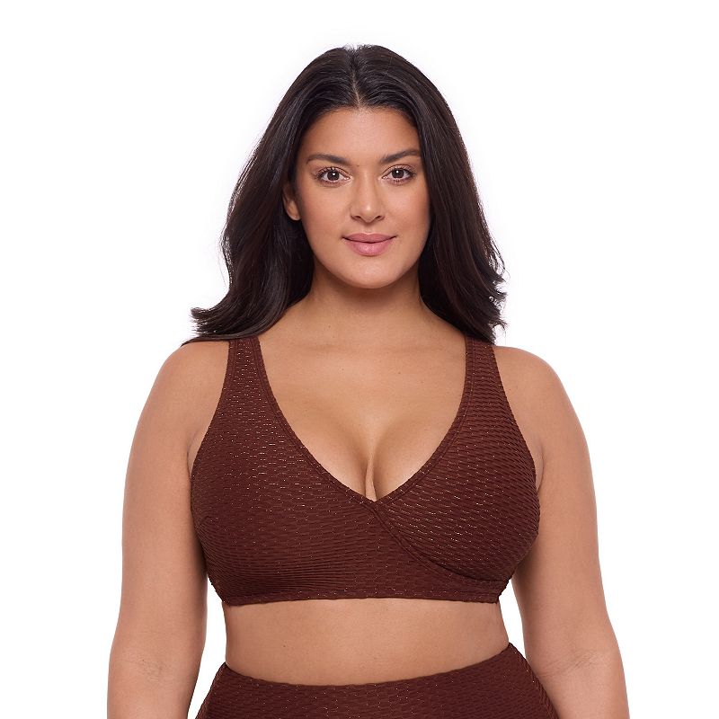 Womens S3 Swim Supportive Wrap Bikini Top, Women's, Size: Medium, Sangria