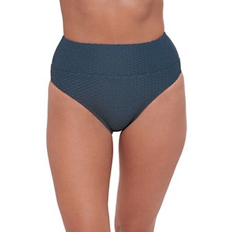Women’s S3 Swim Smoothing Grid Texture Ultra Banded High Waist Bottoms