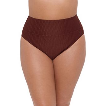 Women’s S3 Swim Smoothing Grid Texture Ultra Banded High Waist Bottoms