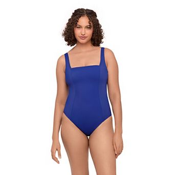 Women’s S3 Swim Shaping Square Neck Lace-Up One-Piece