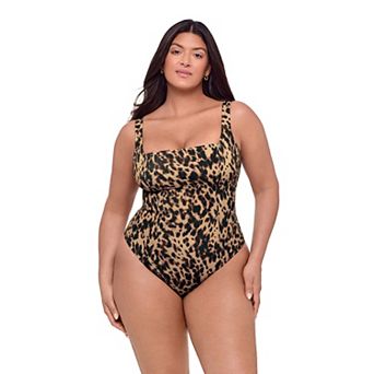 Women’s S3 Swim Shaping Square Neck Lace-Up One-Piece