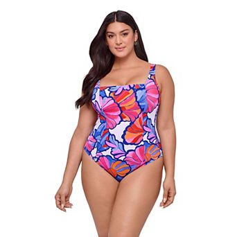Women’s S3 Swim Shaping Square Neck Lace-Up One-Piece