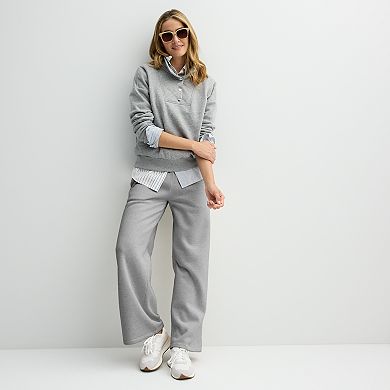 Women's Sonoma Goods For Life® Quilted Fleece Sweatshirt