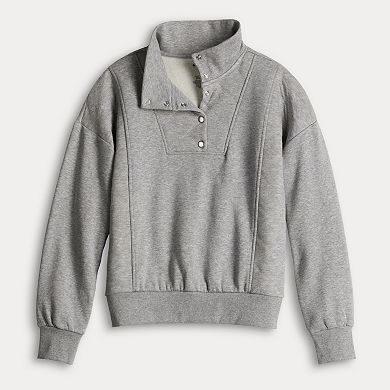 Women's Sonoma Goods For Life® Quilted Fleece Sweatshirt