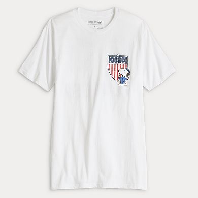 Men's Peanuts Snoopy Team USA Olympics Back Graphic Tee