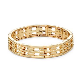 Napier Gold Tone Something Special Stretch Bracelet