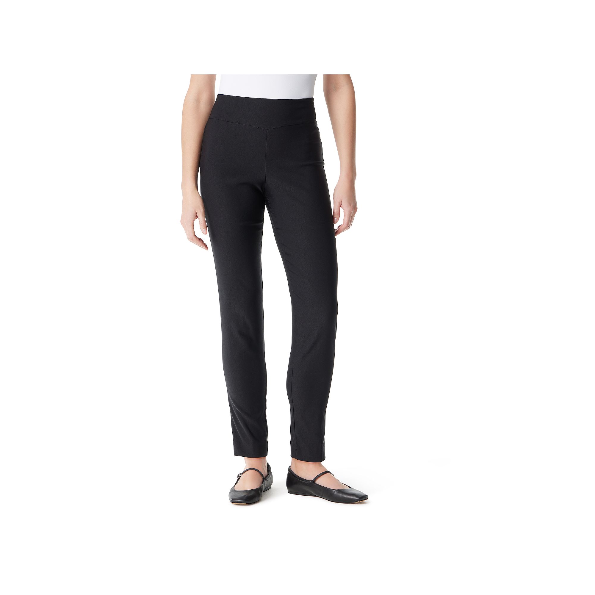 Petite Gloria Vanderbilt Slimming Pull-On Trousers, Womens, Size: 4P-Short