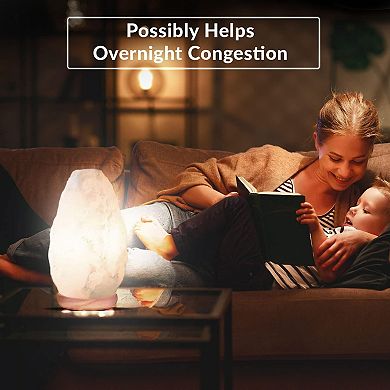 Himalayan Glow White Salt Lamp Night Light, 5-7 Lbs - 2 Pack