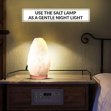 Himalayan Glow White Salt Lamp Night Light, 5-7 Lbs - 2 Pack