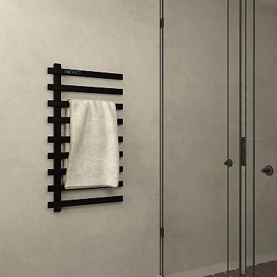 Electric Heated Towel Rack Wall Mounted Drying Rack, Stainless Steel Towel Warmer 5 Bars