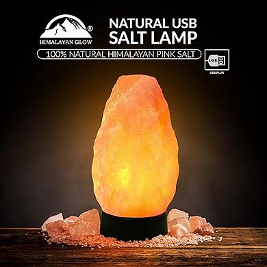 Himalayan Glow Multi-color Usb Salt Lamp, Plastic Base