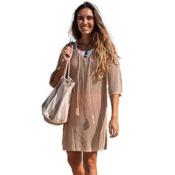 Women's Crochet Beach Cover Up Dress