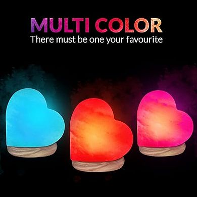 Himalayan Glow 904ac-b Himalayan Salt Lamp, Multicolor 2 Pack, 2-4 Lbs