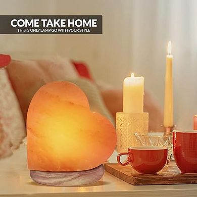 Himalayan Glow 904ac-b Himalayan Salt Lamp, Multicolor 2 Pack, 2-4 Lbs