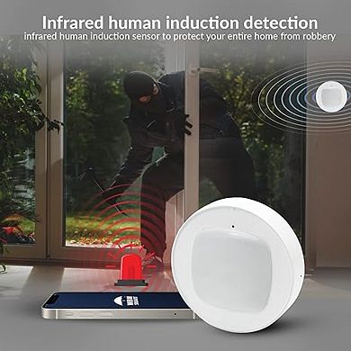 Wi-fi Motion Sensor, Detection Sensitivity Upto 9m Battery-powered, Led ...