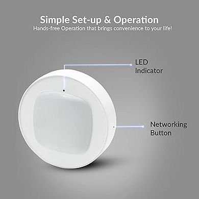Wi-fi Motion Sensor, Detection Sensitivity Upto 9m Battery-powered, Led Indicator For Indoor
