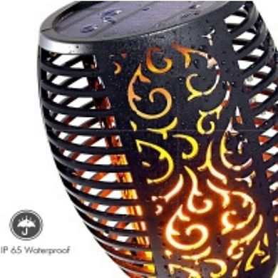 Wbm Smart Solar Lights, Waterproof Flickering Flame Lights For Yard, 43 Inches-pack Of 6