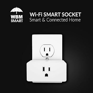 Wi-fi Socket Voice Control Plug, Smart Home Wifi Outlet Compatible With Alexa