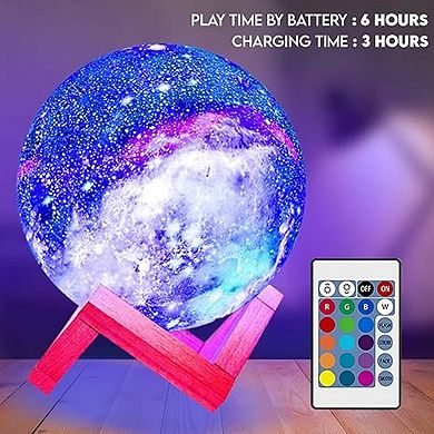 Himalayan Glow Galaxy Lamp, 16 Colors, Night Light, Remote & Touch Control, Usb Rechargeable