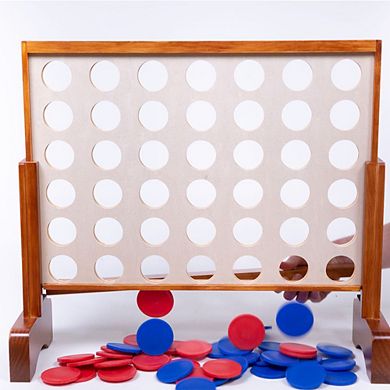 Yardgames 1.8 X 2 Feet Large 4 Connect In A Row Backyard Lawn Multi Player Game
