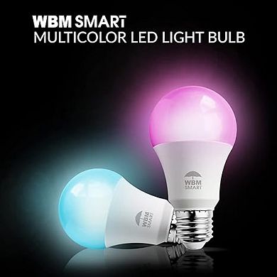Led Light Bulb, Color Changing Night Lights - Compatible With Alexa And Bluetooth - 2 Pack