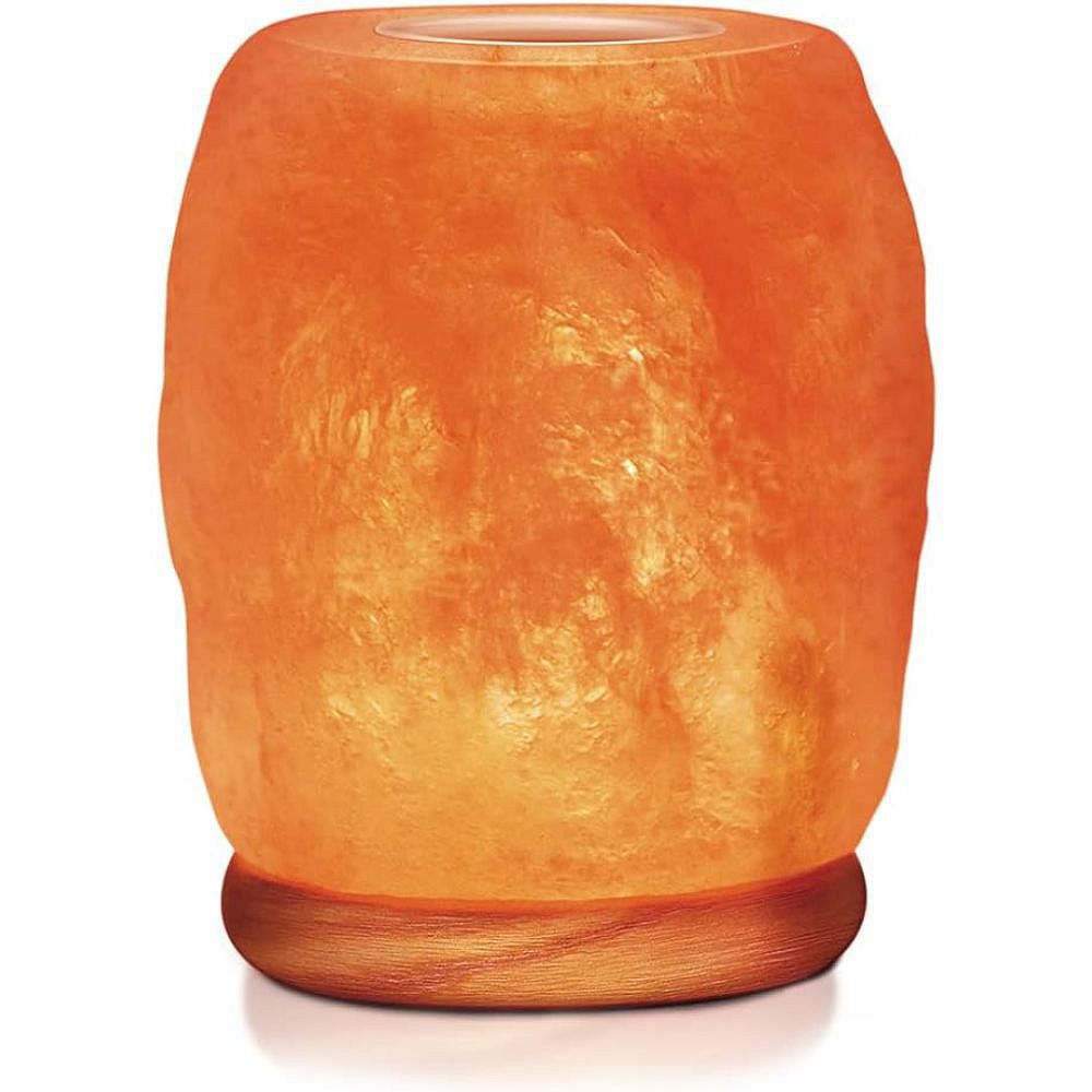Himalayan Salt Lamp With Aroma Lid – 7-8 Inch Tall (2-3 Kg), Hand-Carved Natural Salt, Dimmer Switch, Essential Oil Diffuser Top – For Bedroom, Spa, And Home Décor
