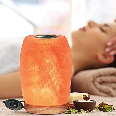 Himalayan Glow Salt Lamp, Natural Aroma Therapy Lamp, Amber Glow 2 - 4 Lbs