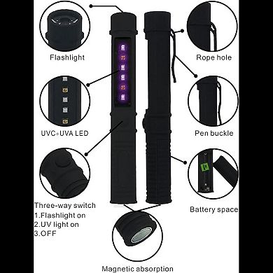 Wbm Smart Uv Light Wand, Wand Sterilizer Kills 99% Of Germs & Viruses, Best For Disinfection