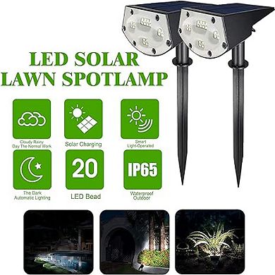 WBM Smart Solar Landscape Spot Light, 20 LED Light - Pack of 6