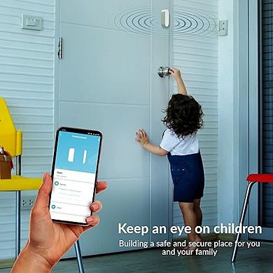 Wifi Door Sensor, Alarm Contact Sensor, Easy Installation Home Security System-2 Count