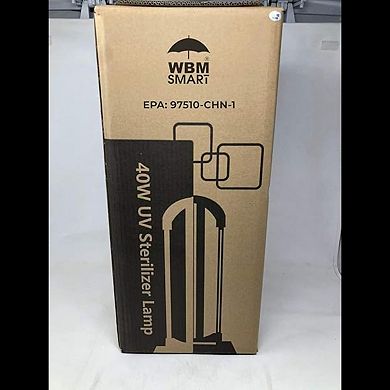 Wbm Smart Wi-fi Uv Light Sanitizer, 3-step Timing Remote, Kills 99% Of Germs Viruses, Black