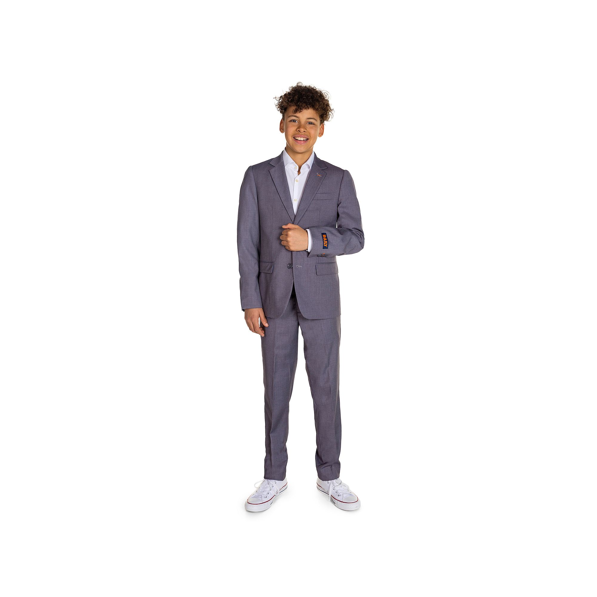 Boys 10-16 OppoSuits Daily 2-Piece Suit Set - Dark Grey, Boys, Dark Gray