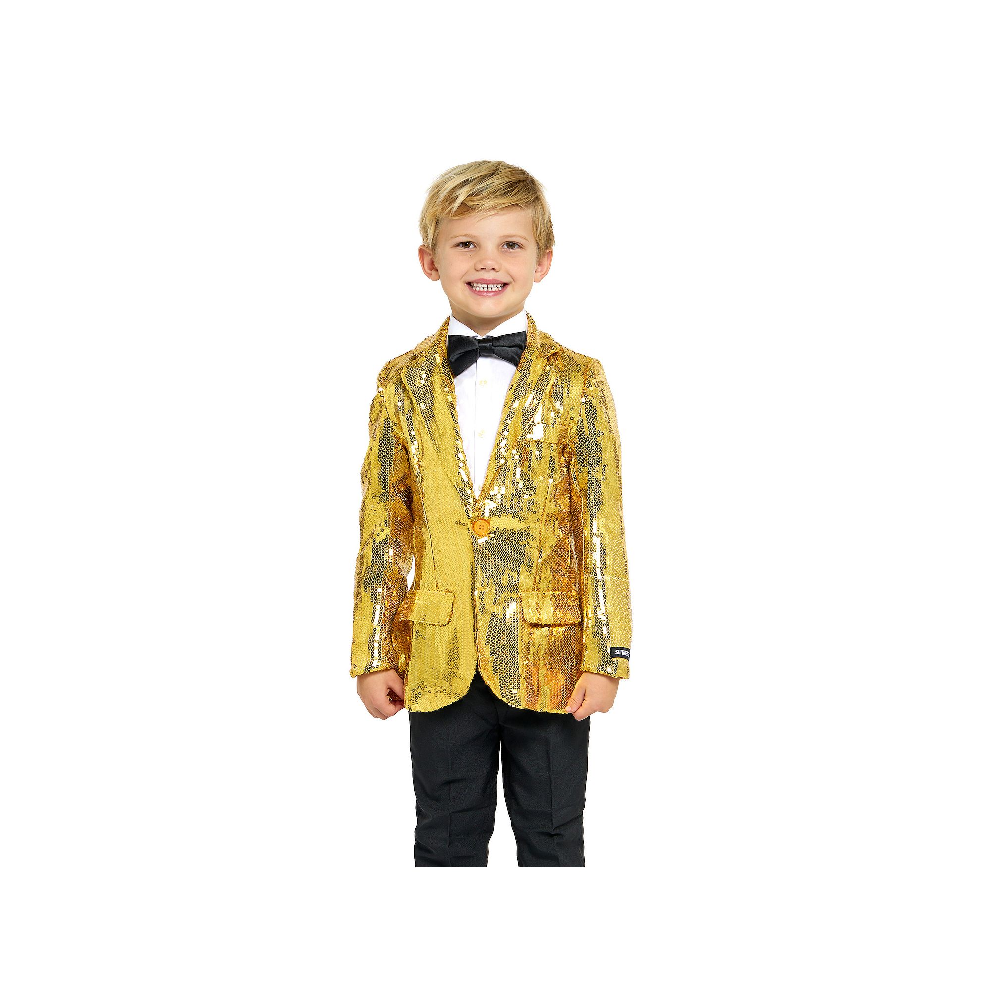 Boys 6-16 OppoSuits Sequin Gold Blazer, Boys