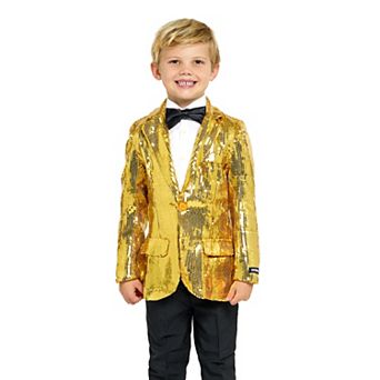 Boys 6-16 OppoSuits Sequin Gold Blazer