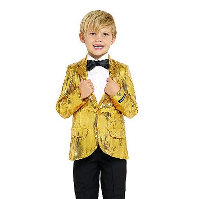 Boys 6-16 OppoSuits Sequin Gold Blazer