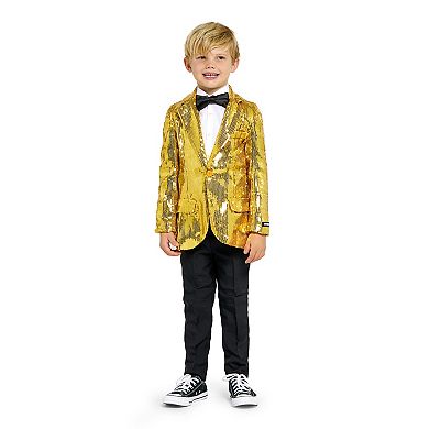 Boys 6-16 OppoSuits Sequin Gold Blazer