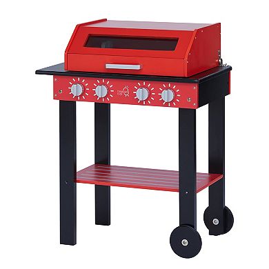Teamson Kids Wooden BBQ Grill Play Set