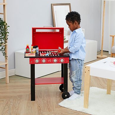 Teamson Kids Wooden BBQ Grill Play Set