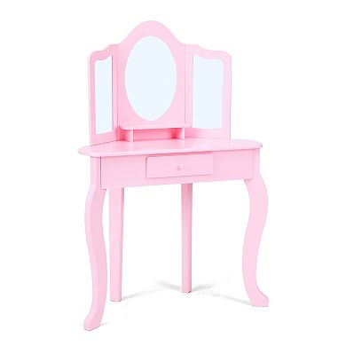 Teamson Kids Kids Corner Vanity & Stool Storage
