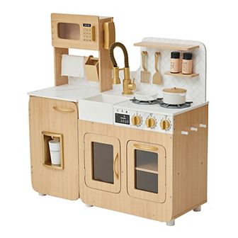 Teamson Kids 14 pc Cyprus Wood Play Kitchen Playset