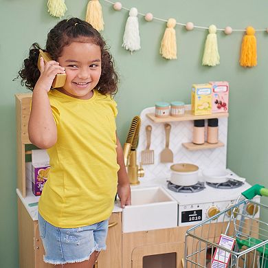 Teamson Kids 14-Piece Cyprus Wood Play Kitchen Playset