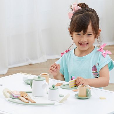 Teamson Kids 20-Piece Wooden Tea Party Playset