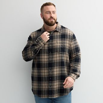 Big & Tall Sonoma Goods For Life® Long Sleeve Flannel Shirt