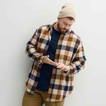 Big & Tall Sonoma Goods For Life® Long Sleeve Flannel Shirt