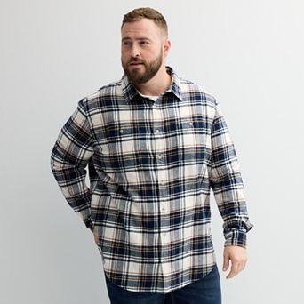 Big & Tall Sonoma Goods For Life® Long Sleeve Flannel Shirt